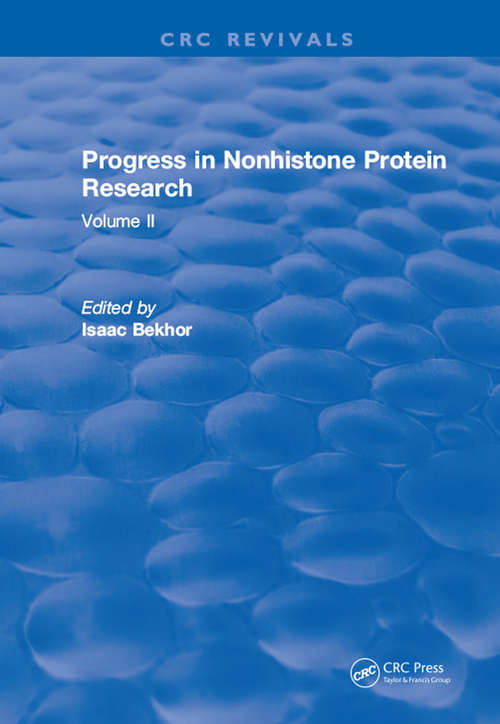 Book cover of Progress in Nonhistone Protein Research: Volume II