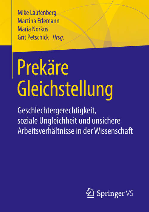 Book cover of Prekäre Gleichstellung