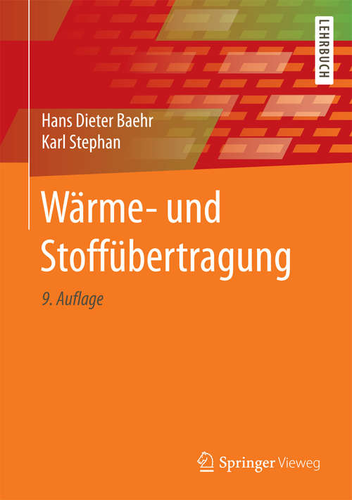 Book cover of Wärme- und Stoffübertragung