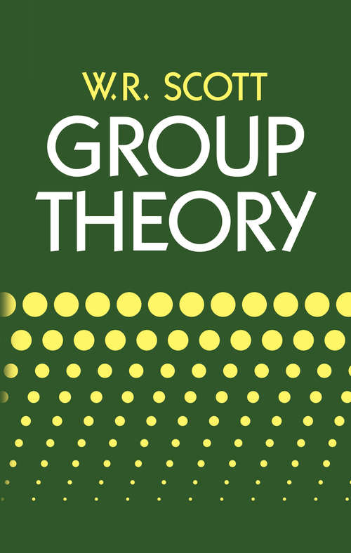 Book cover of Group Theory (Dover Books on Mathematics)