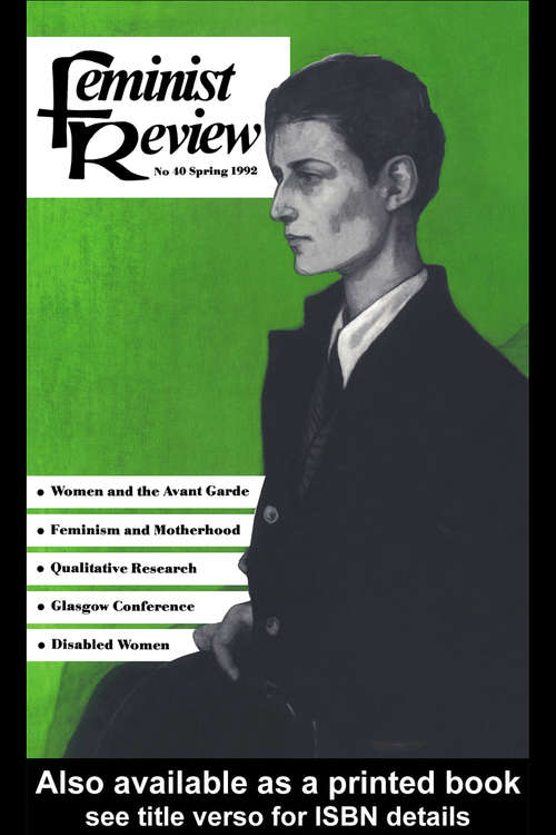 Book cover of Feminist Review: Issue 40