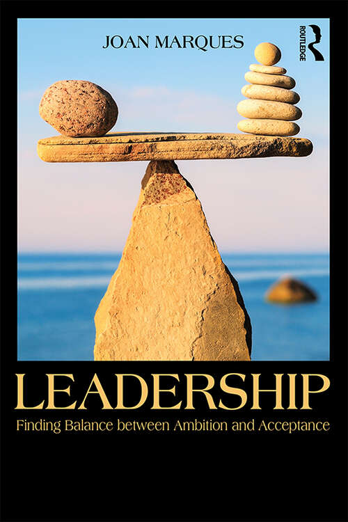 Book cover of Leadership: Finding balance between ambition and acceptance