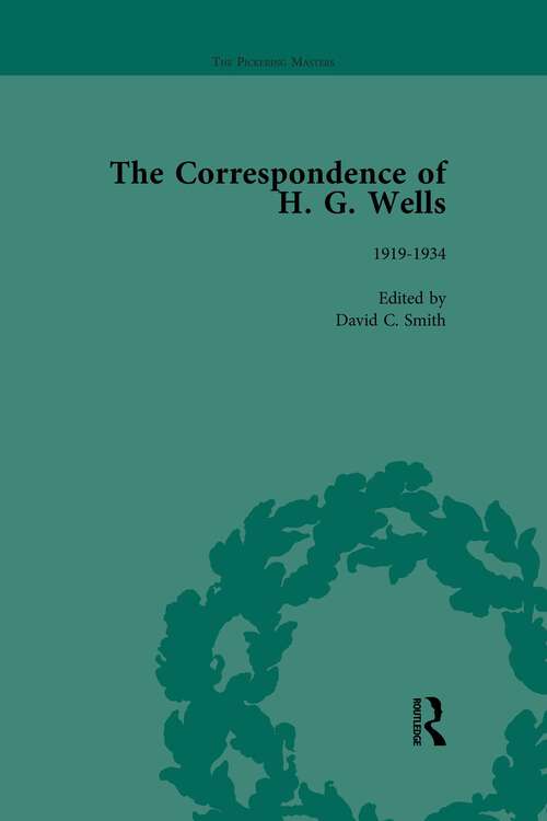 Book cover of The Correspondence of H G Wells Vol 3