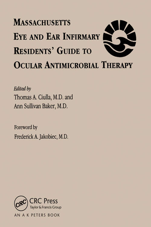 Book cover of Ocular Antimicrobial Therapy