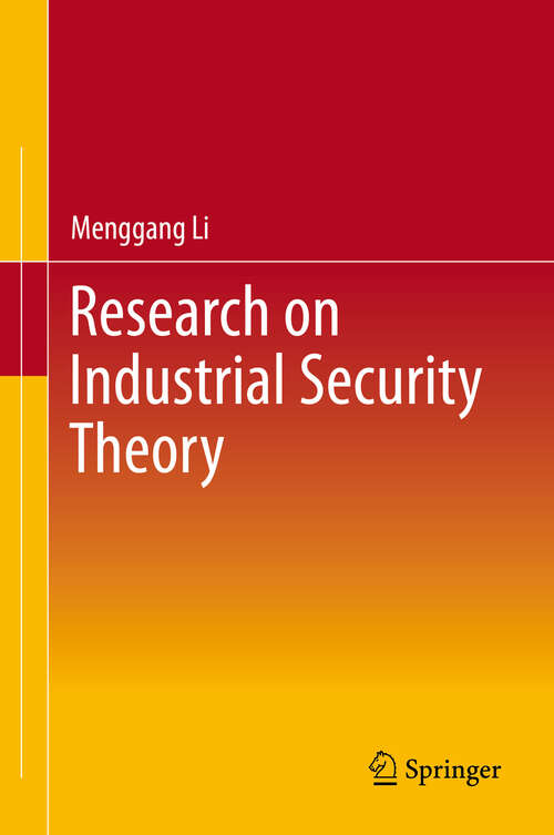 Book cover of Research on Industrial Security Theory