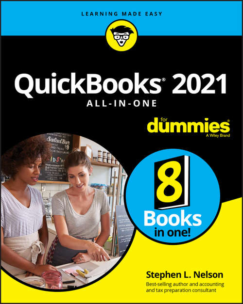 Book cover of QuickBooks 2021 All-in-One For Dummies