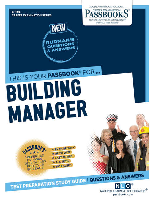 Book cover of Building Manager: Passbooks Study Guide (Career Examination Series)