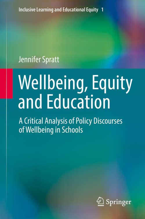 Book cover of Wellbeing, Equity and Education