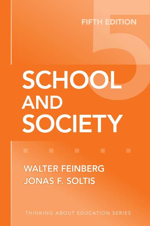 Book cover of School and Society