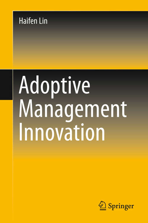 Book cover of Adoptive Management Innovation