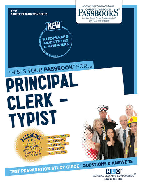 Book cover of Principal Clerk-Typist: Passbooks Study Guide (Career Examination Series)