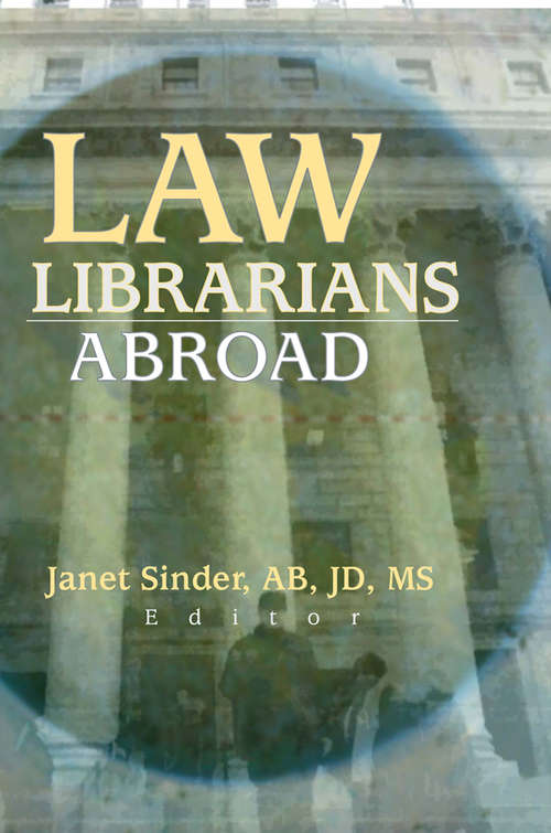 Book cover of Law Librarians Abroad