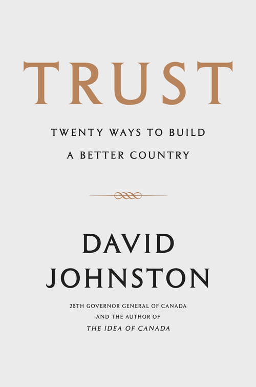 Book cover of Trust: Twenty Ways to Build a Better Country