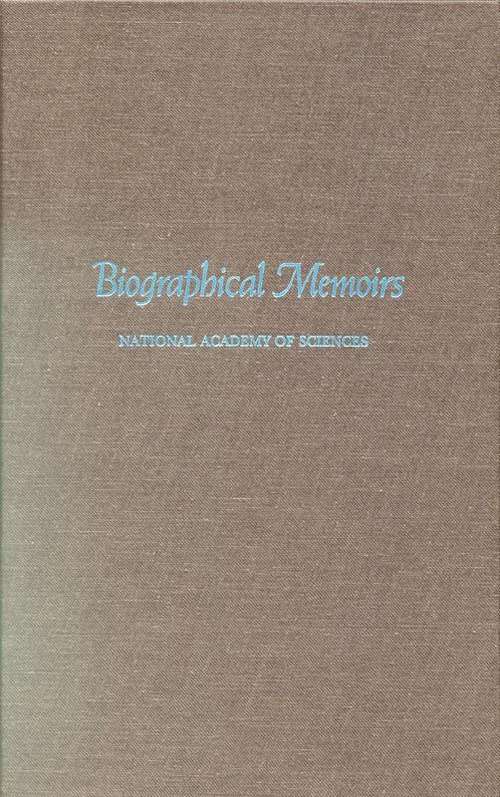 Book cover of Biographical Memoirs: Volume 74