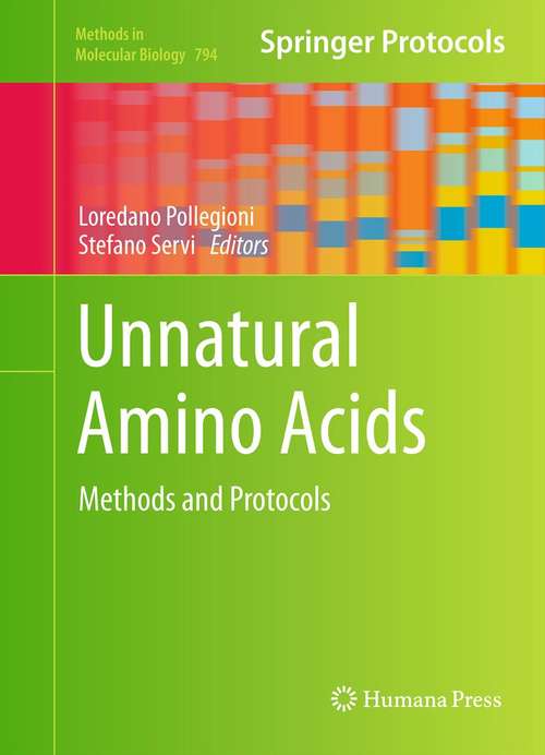 Book cover of Unnatural Amino Acids