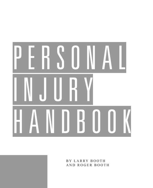 Book cover of Personal Injury Handbook