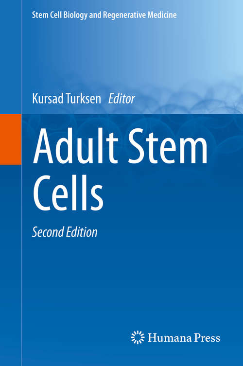 Book cover of Adult Stem Cells (Stem Cell Biology and Regenerative Medicine)