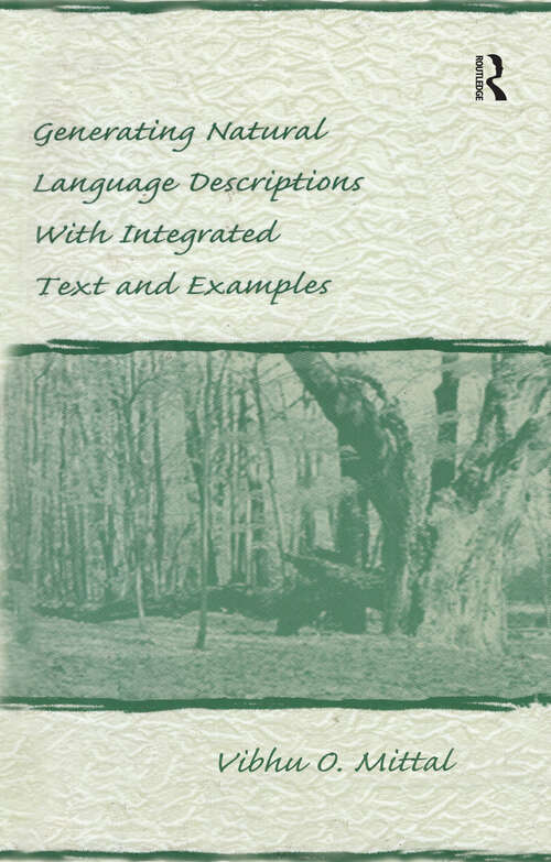 Book cover of Generating Natural Language Descriptions With Integrated Text and Examples