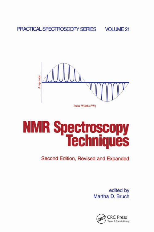 Book cover of NMR Spectroscopy Techniques (2) (Practical Spectroscopy)