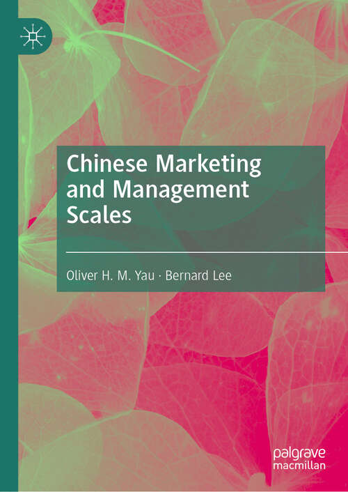 Book cover of Chinese Marketing and Management Scales