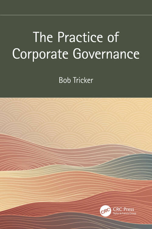 Book cover of The Practice of Corporate Governance