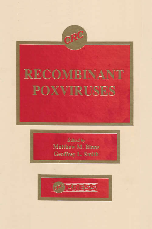 Book cover of Recombinant Poxviruses (1)