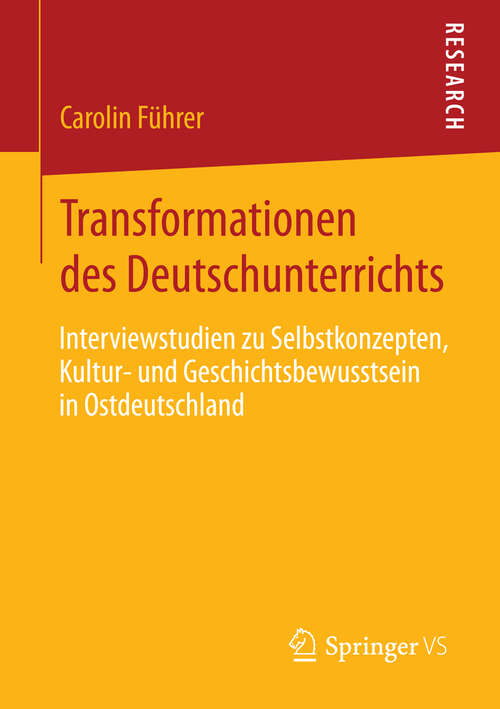 Book cover of Transformationen des Deutschunterrichts