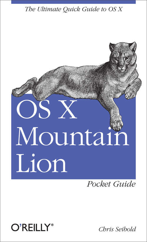 Book cover of OS X Mountain Lion Pocket Guide