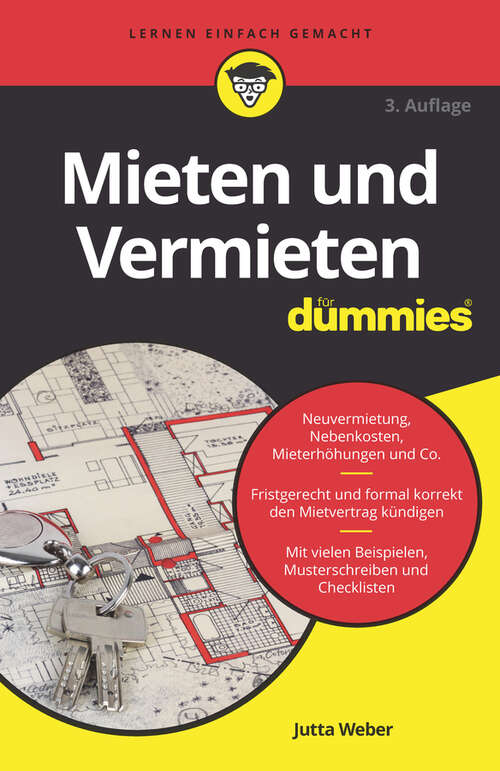 Book cover of Mieten und Vermieten für Dummies (3. Auflage) (Für Dummies)