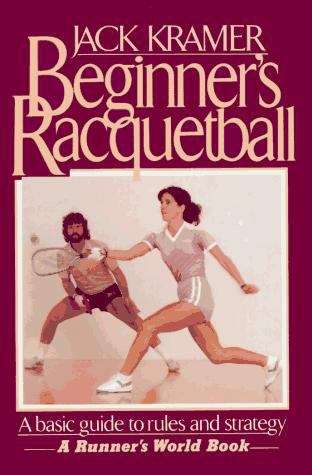 Book cover of Beginner's Racquetball