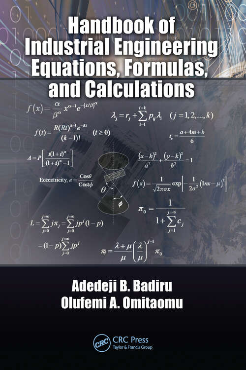 Book cover of Handbook of Industrial Engineering Equations, Formulas, and Calculations (Systems Innovation Book Series)