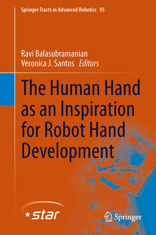 Book cover of The Human Hand as an Inspiration for Robot Hand Development
