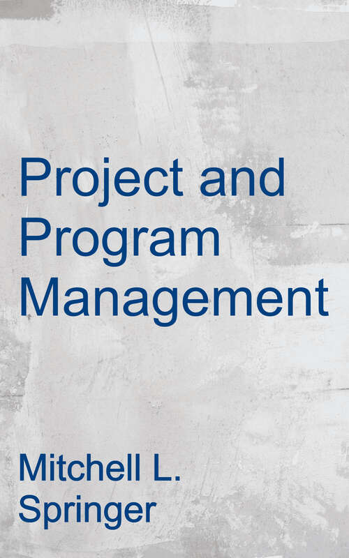 Book cover of Project And Program Management: A Competency-based Approach, Fifth Edition (5)