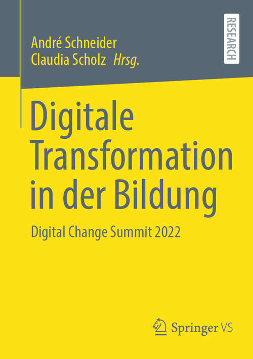 Book cover of Digitale Transformation in der Bildung: Digital Change Summit 2022 (2024)