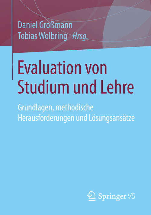 Book cover of Evaluation von Studium und Lehre