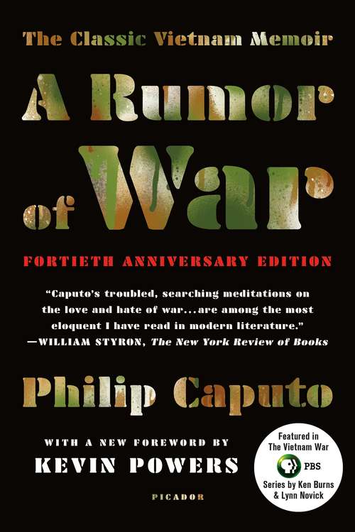 Book cover of A Rumor of War: The Classic Vietnam Memoir (40th Anniversary Edition)