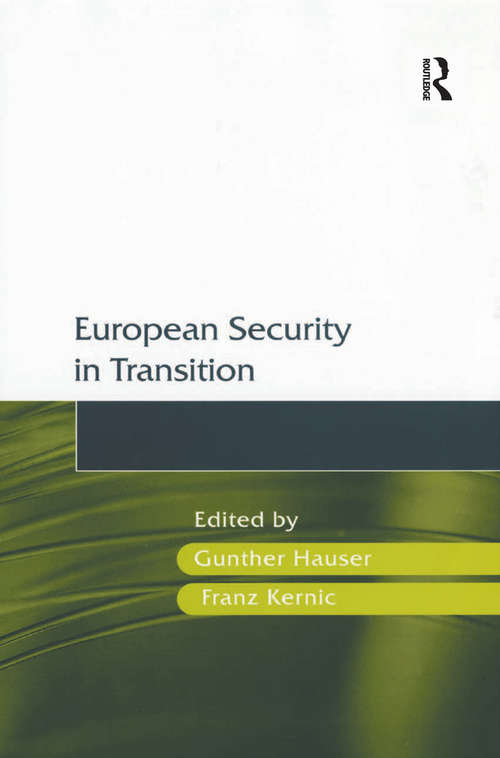 Book cover of European Security in Transition