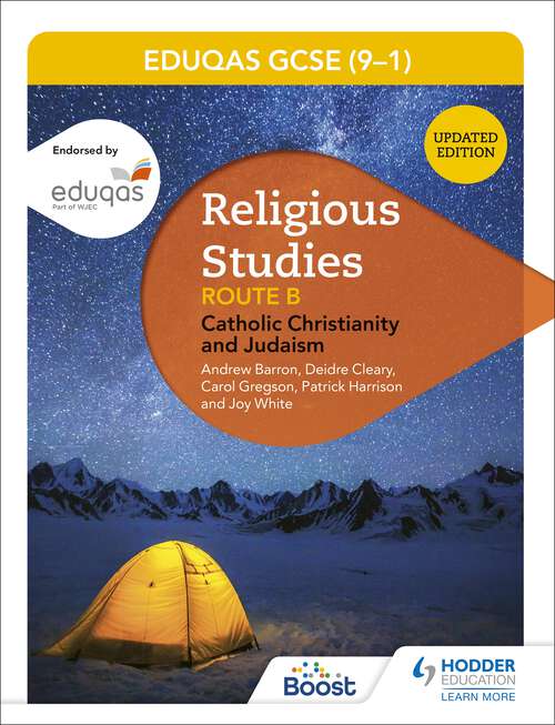 Book cover of WJEC Eduqas GCSE (9-1) Religious Studies Route B: Catholic Christianity and Judaism