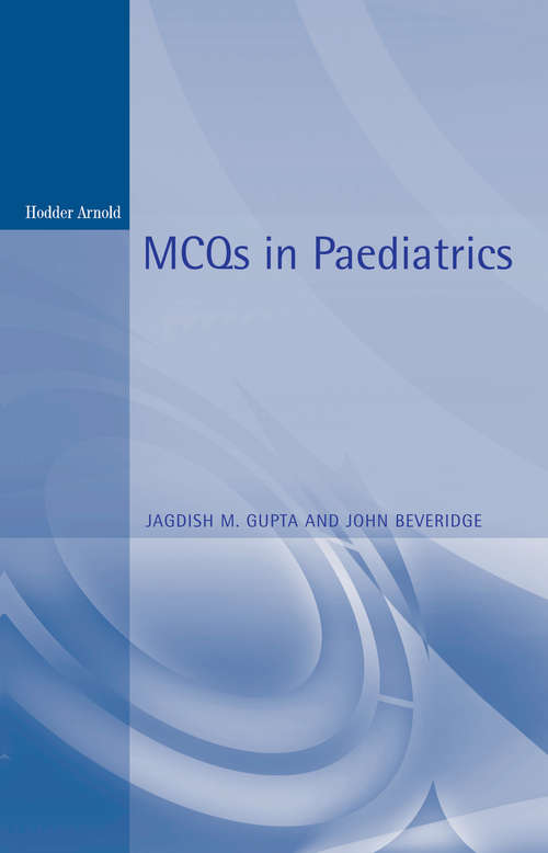 Book cover of MCQs in Paediatrics, 2Ed (2)