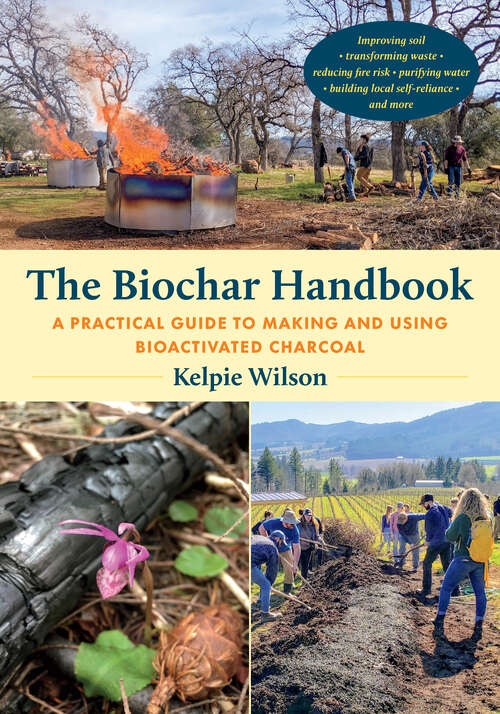 Book cover of The Biochar Handbook: A Practical Guide to Making and Using Bioactivated Charcoal
