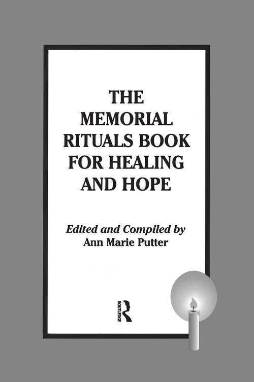 Book cover of The Memorial Rituals Book for Healing and Hope