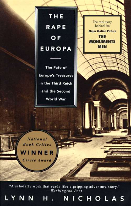 Book cover of The Rape of Europa: The Fate of Europe’s Treasures in the Third Reich and the Second World War