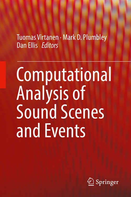 Book cover of Computational Analysis of Sound Scenes and Events