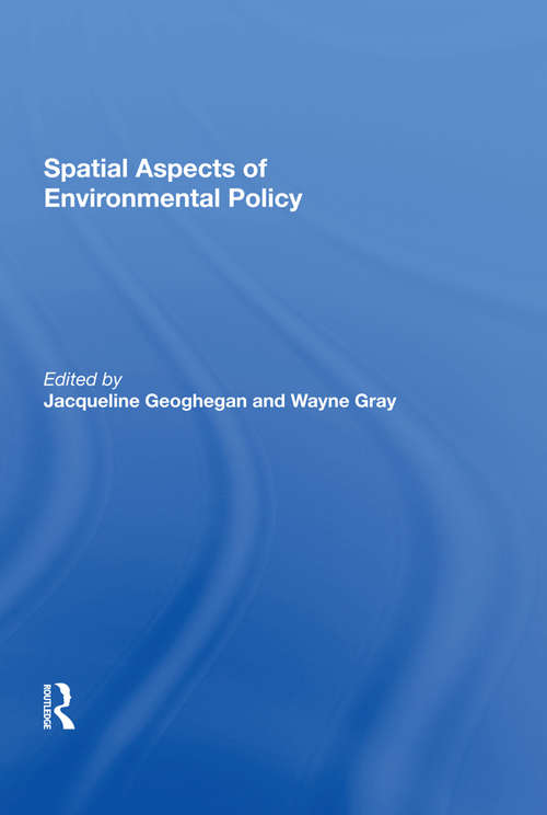 Book cover of Spatial Aspects of Environmental Policy