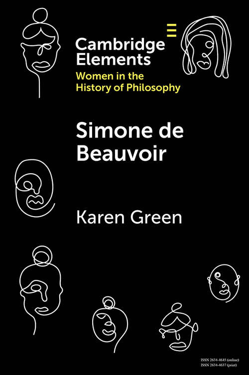 Book cover of Simone de Beauvoir (Elements on Women in the History of Philosophy)