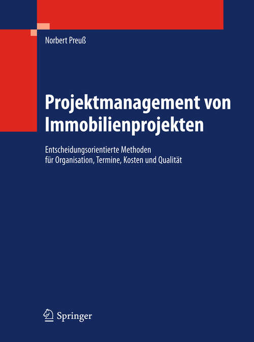 Book cover of Projektmanagement von Immobilienprojekten