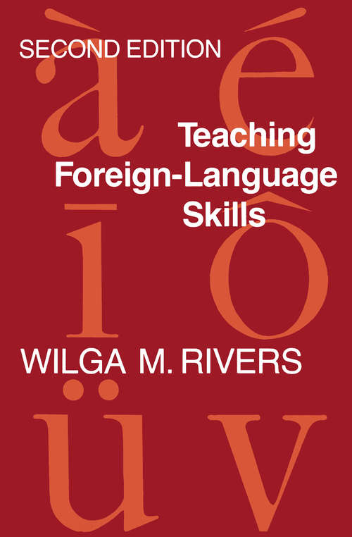 Book cover of Teaching Foreign Language Skills