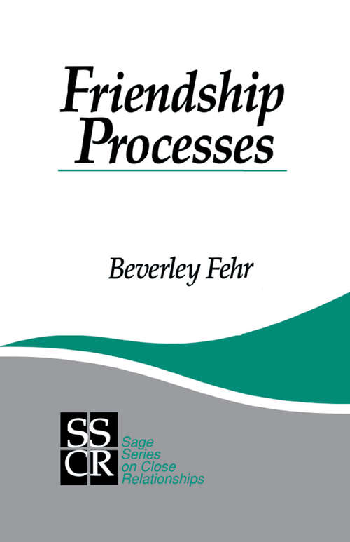 Book cover of Friendship Processes
