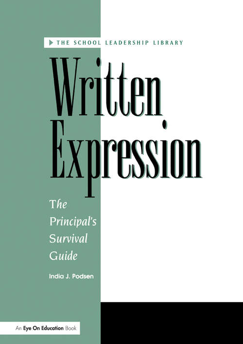 Book cover of Written Expression Disk with Workbook