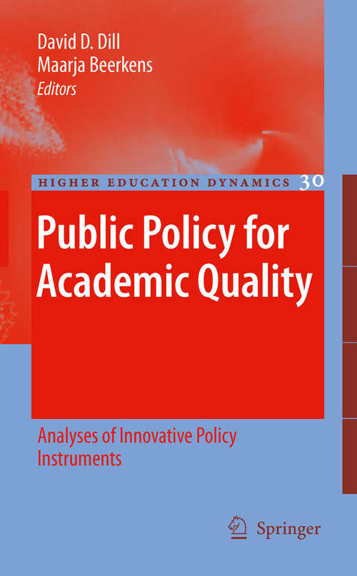 Book cover of Public Policy for Academic Quality